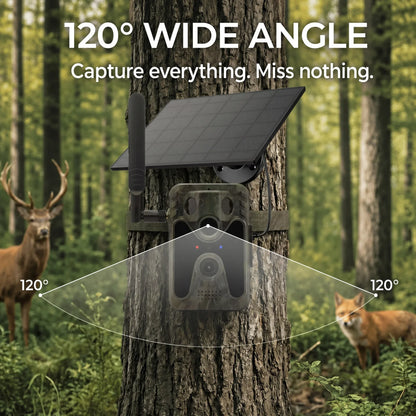 Caméra de Chasse 4G Solaire 4K