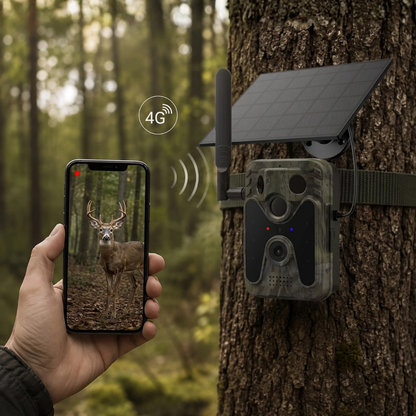 Caméra de Chasse 4G Solaire 4K