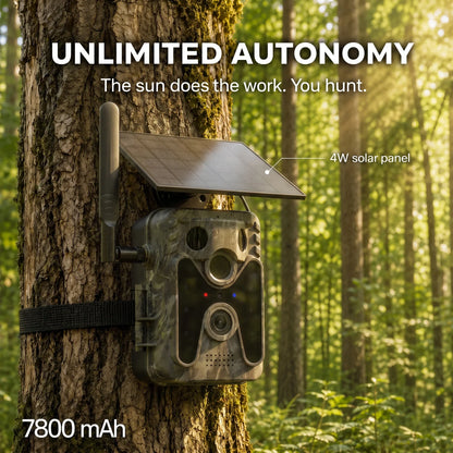 Caméra de Chasse 4G Solaire 4K