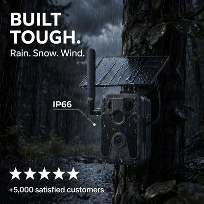 Caméra de Chasse 4G Solaire 4K